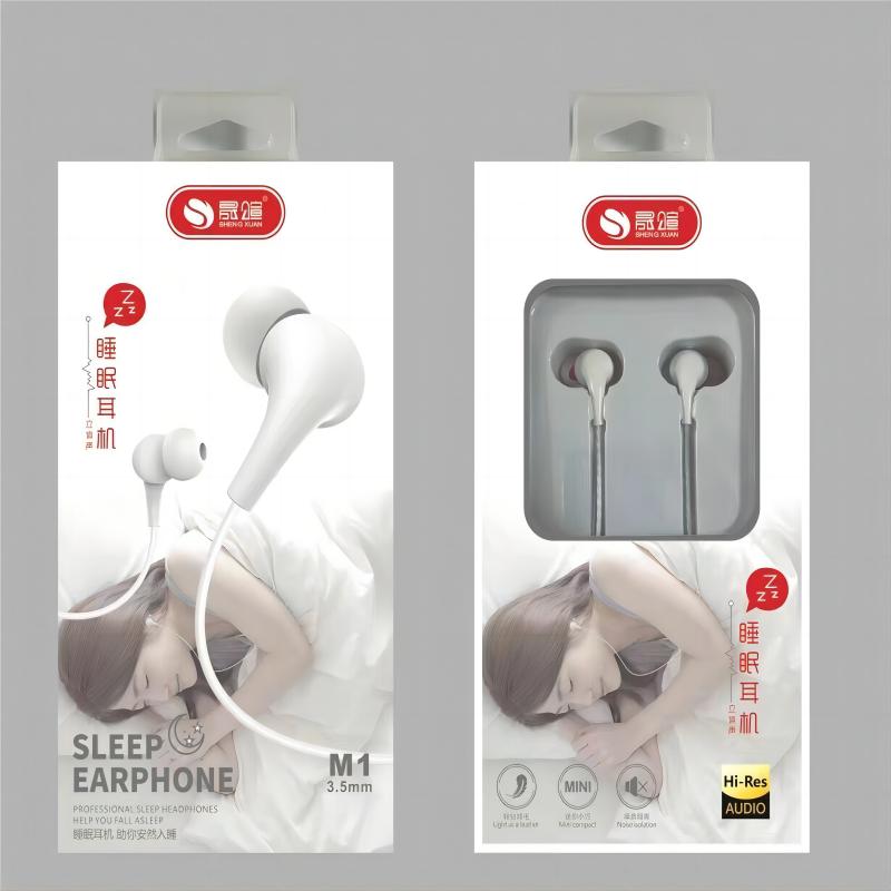 M1 平耳耳机 3.5接口（迷 你睡眠耳 机）